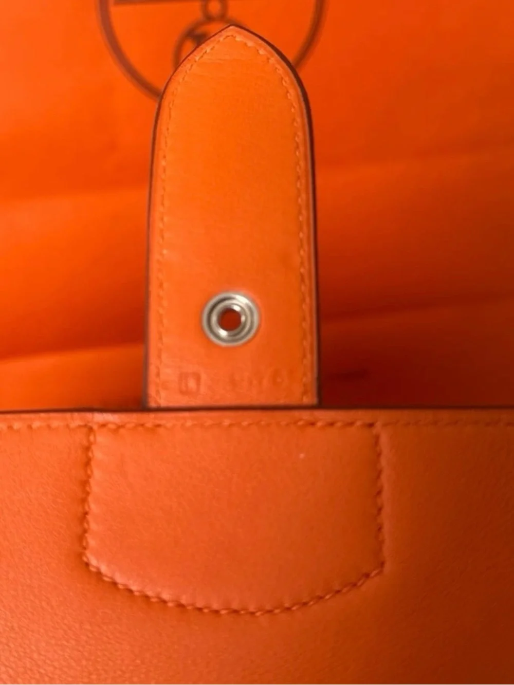 Hermes Sac a depeches 27 Orange Leather Top-Handle Briefcase ( unisex )